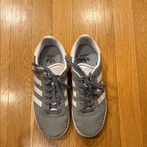 Adidas Boys Gray and White Sneakers